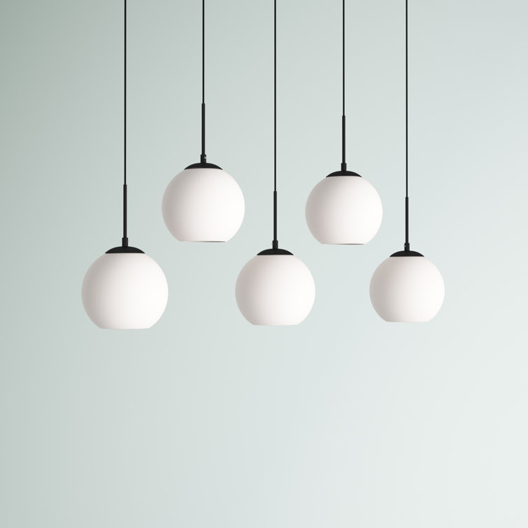 Mercury Row® Snead 5 Light Cluster Globe Pendant with Glass Accents